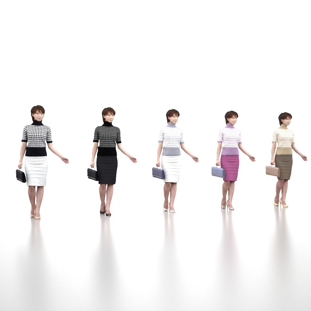 3D人物素材ポーズド 025_Haru