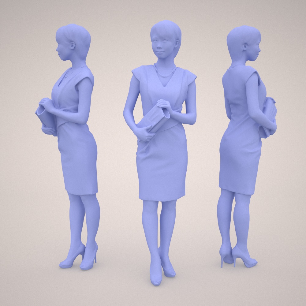 3D人物素材ポーズド 023_Haru