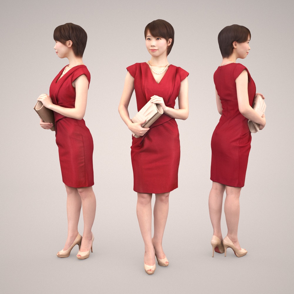 3D人物素材ポーズド 023_Haru