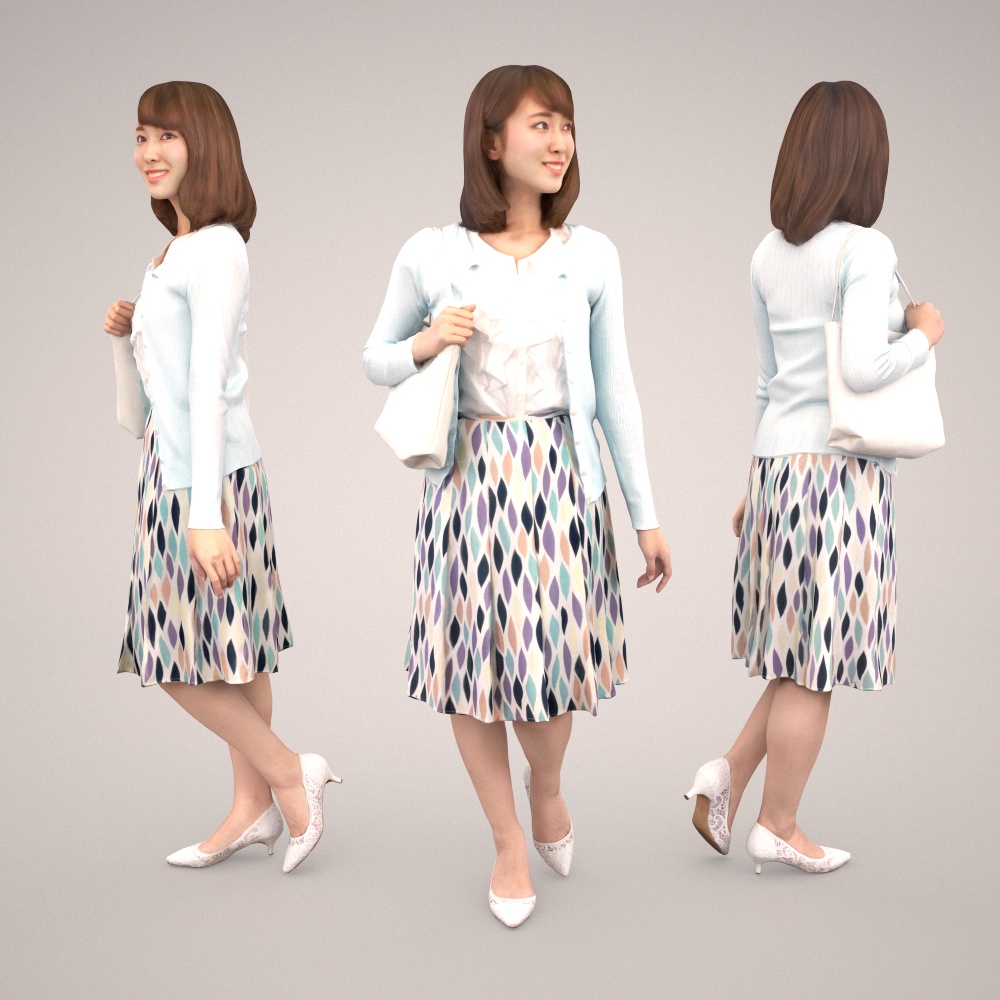 3D人物素材ポーズド 019_Kana