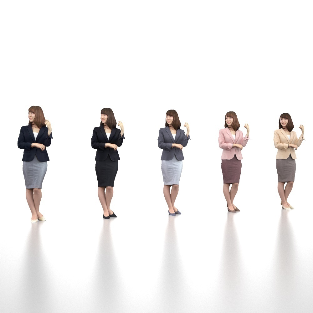 3D人物素材ポーズド 013_Kana