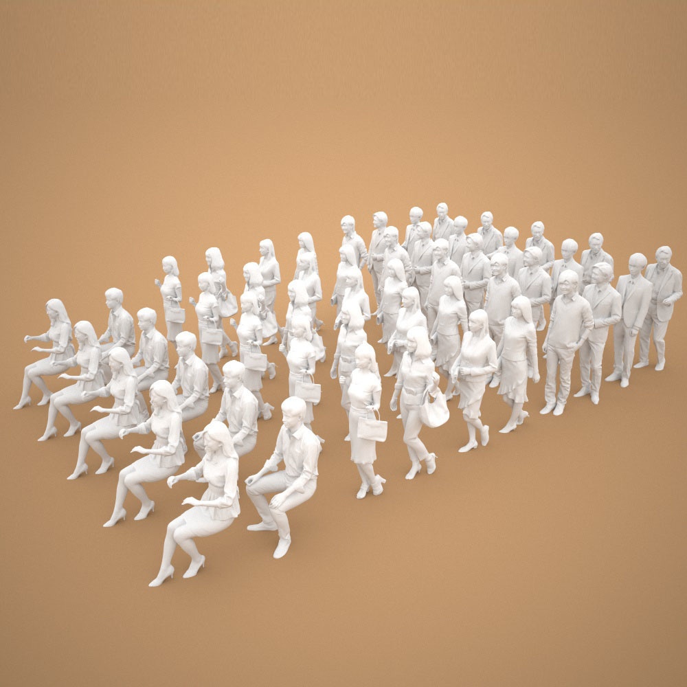 3D人物素材-ポーズド 10個セット 003_Posed-set