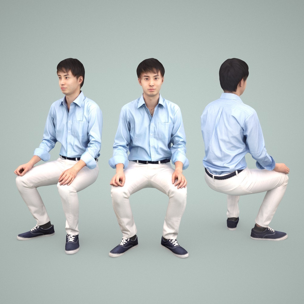 3D人物素材-ポーズド 10個セット 003_Posed-set