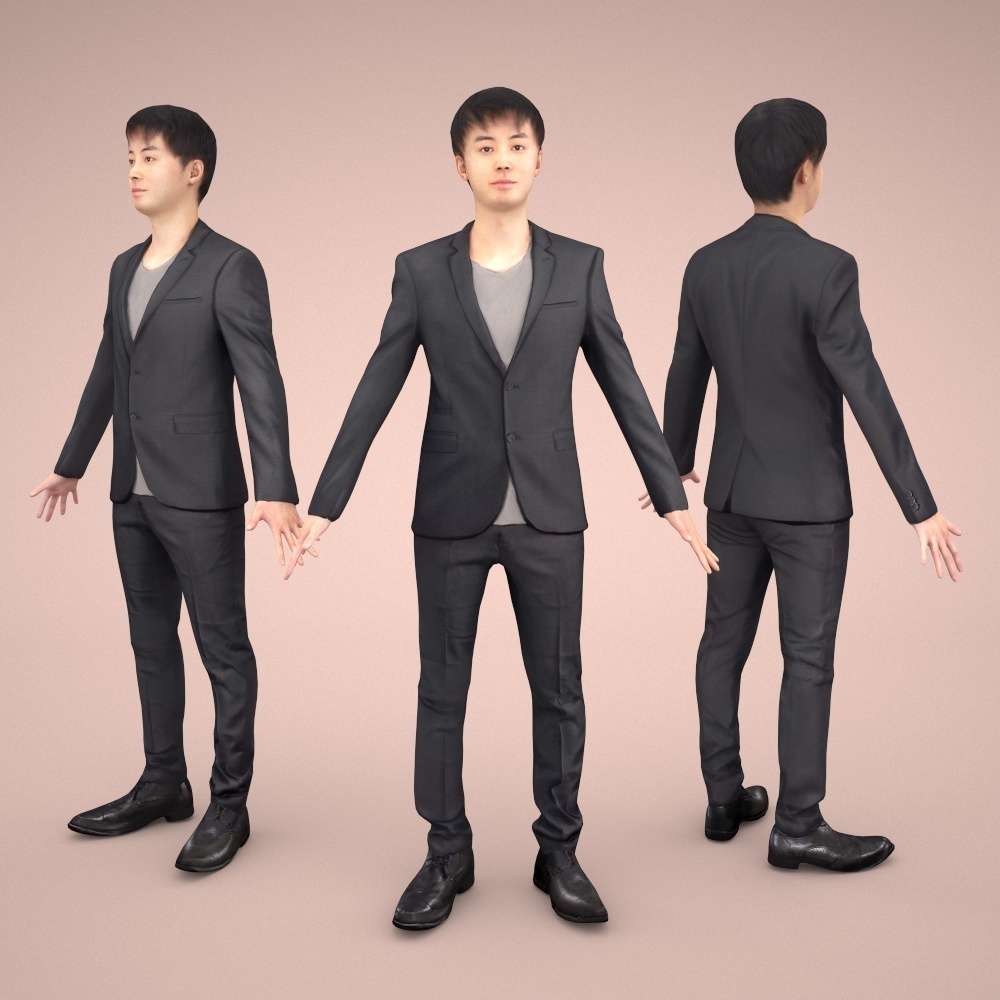 アニメーション付の3D人モデル 106_Sota