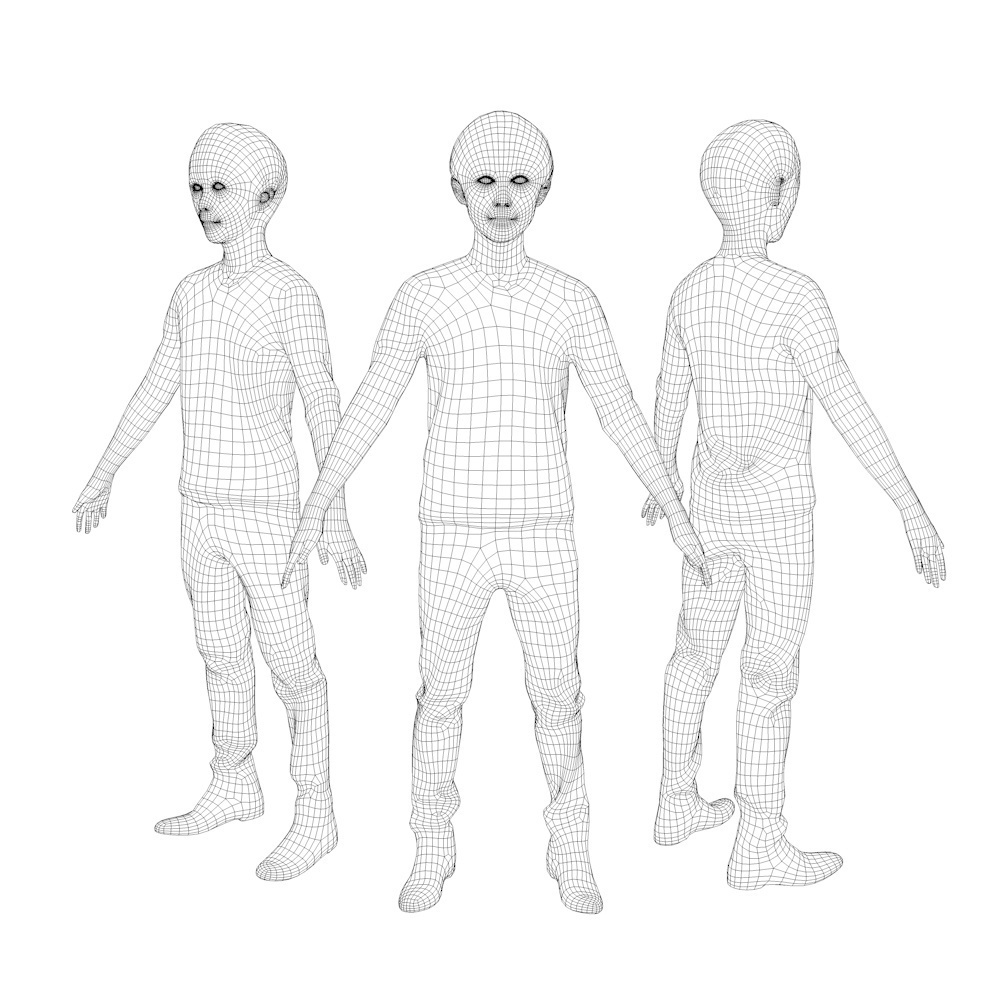 アニメーション付の3D人モデル 038_Toru