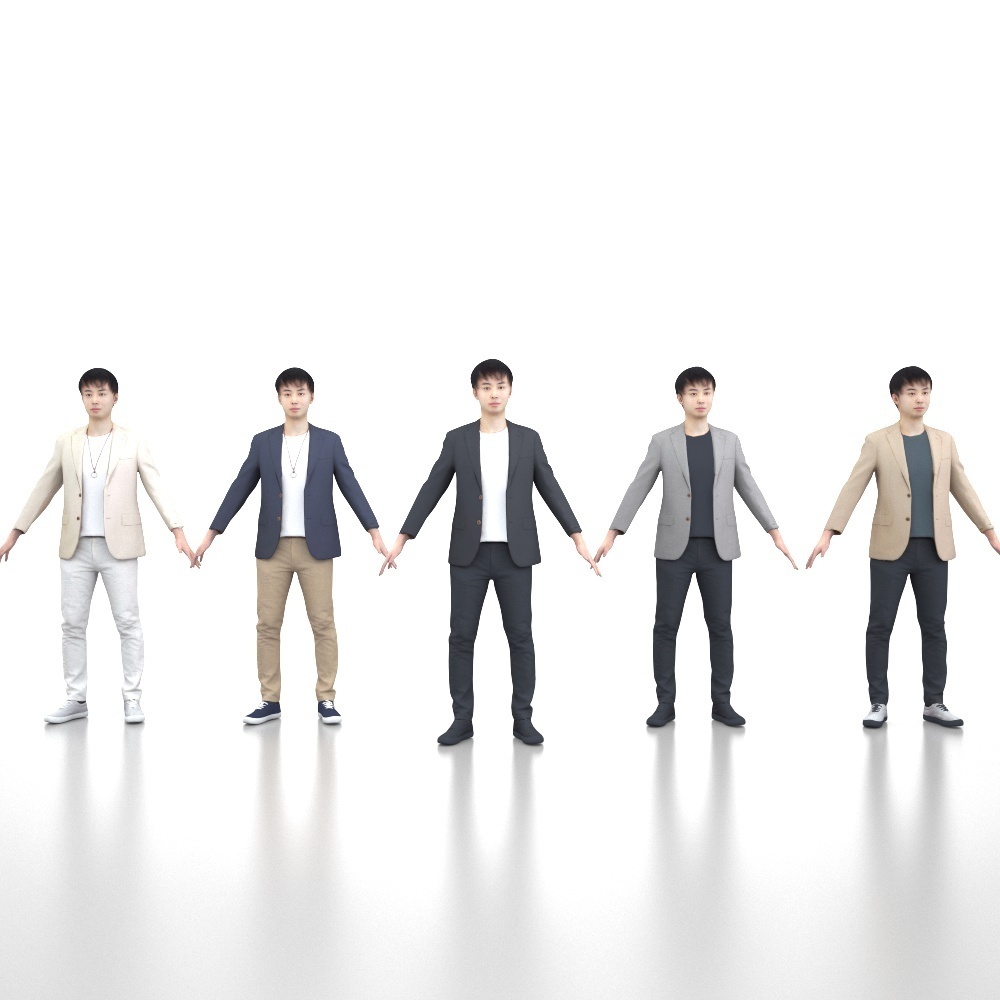 アニメーション付の3D人モデル 108_Sota