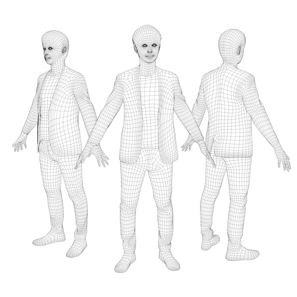 アニメーション付の3D人モデル 108_Sota
