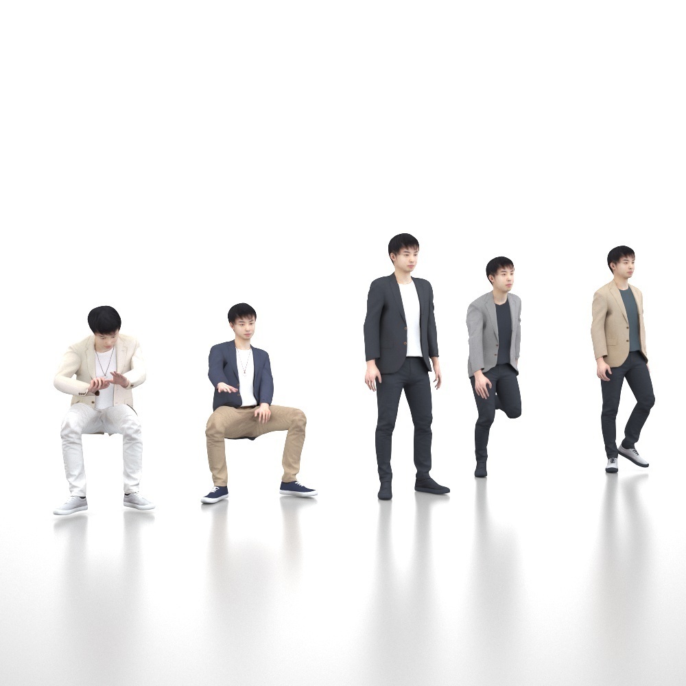 アニメーション付の3D人モデル 108_Sota