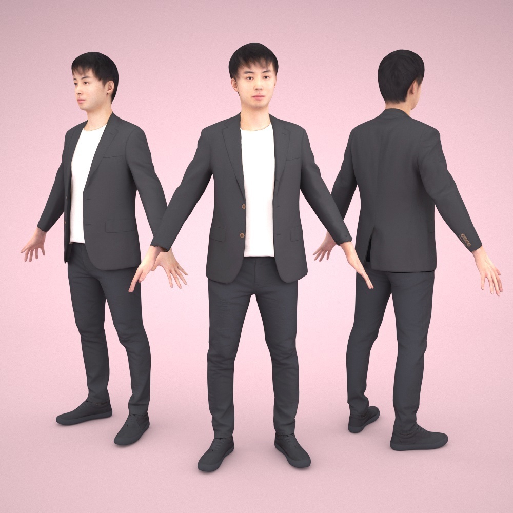 アニメーション付の3D人モデル 108_Sota