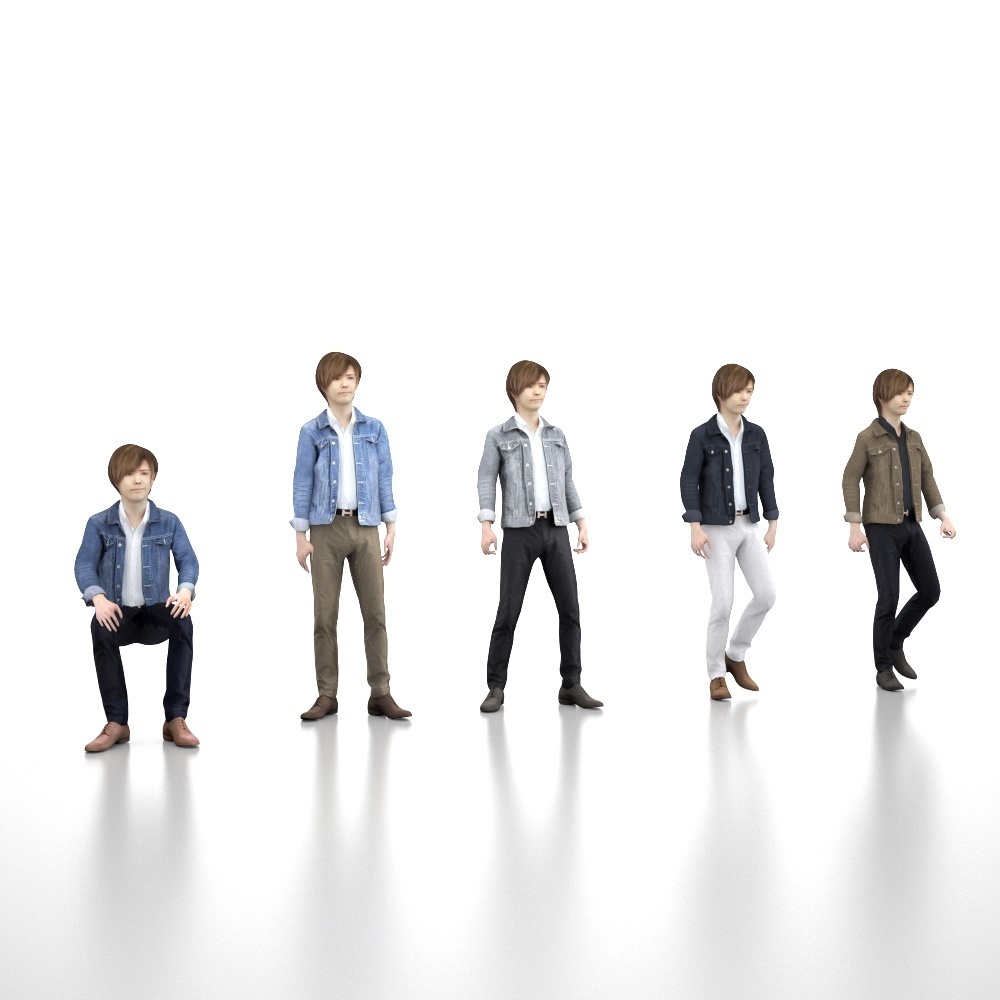 アニメーション付の3D人モデル 088_Ren