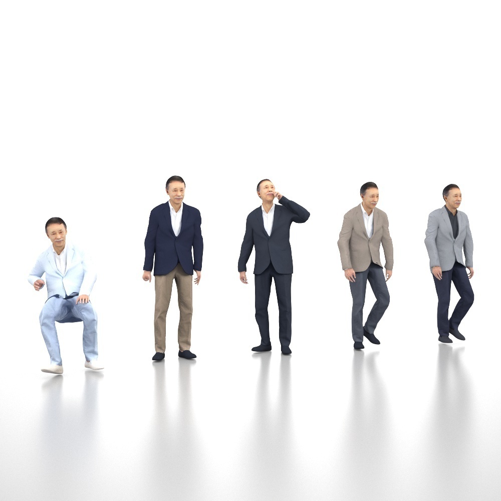 アニメーション付の3D人モデル 044_Ken