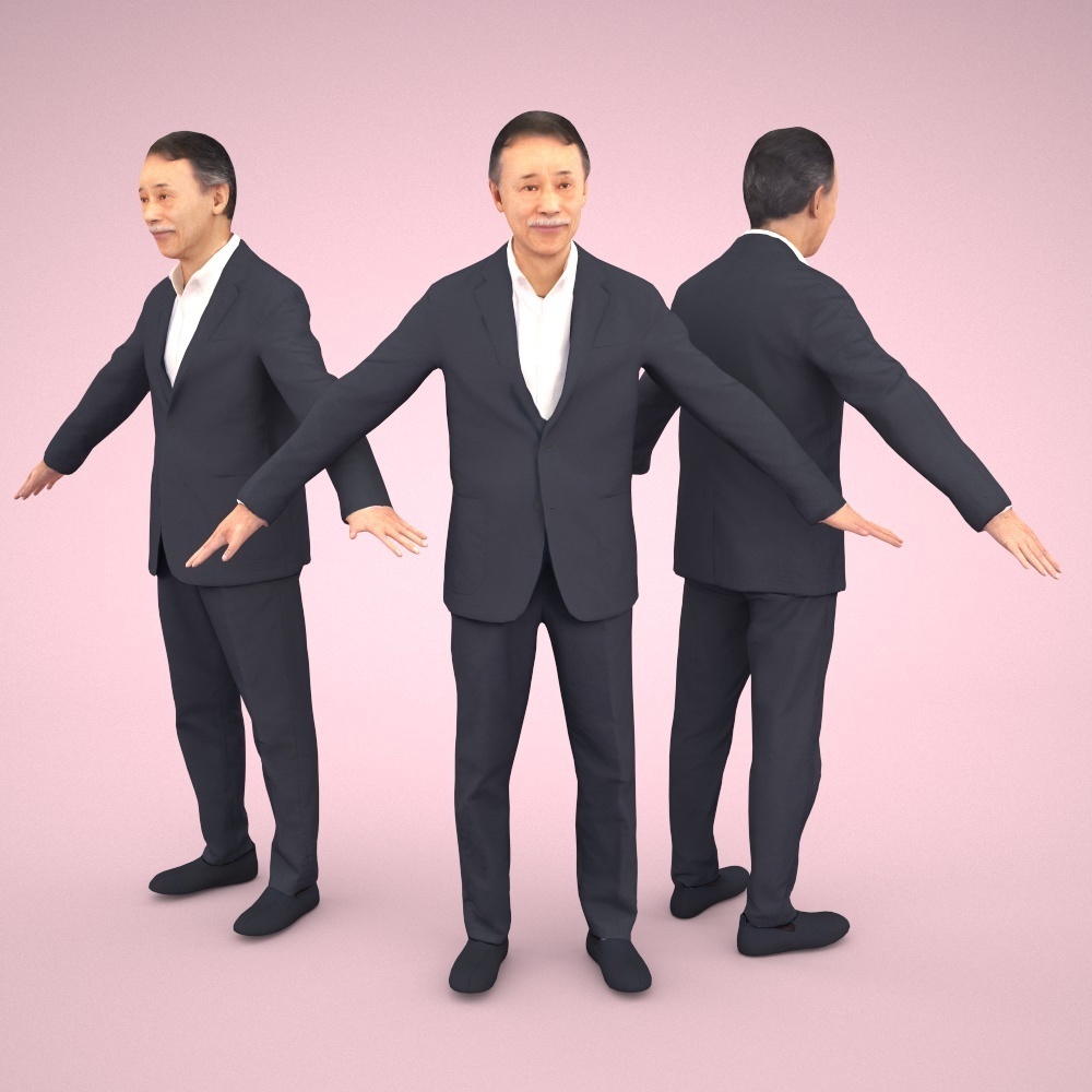 アニメーション付の3D人モデル 044_Ken