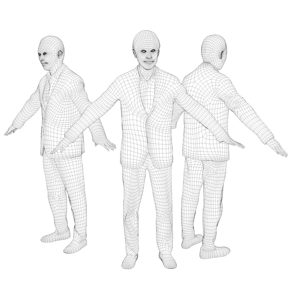 アニメーション付の3D人モデル 044_Ken