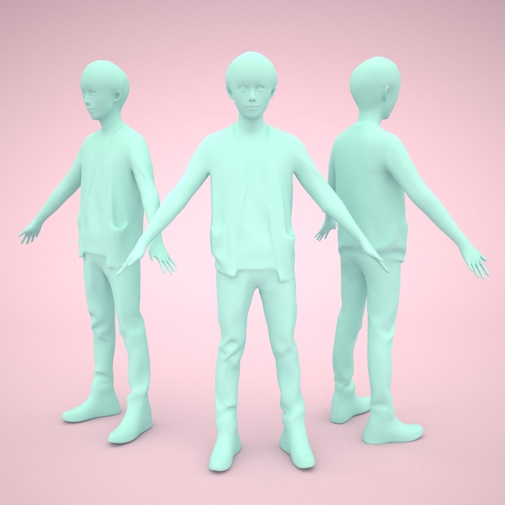 アニメーション付の3D人モデル 036_Toru