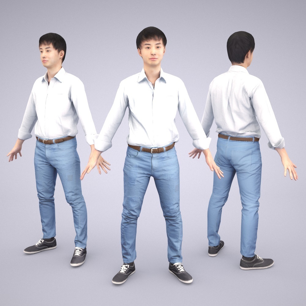 アニメーション付の3D人モデル 110_Sota