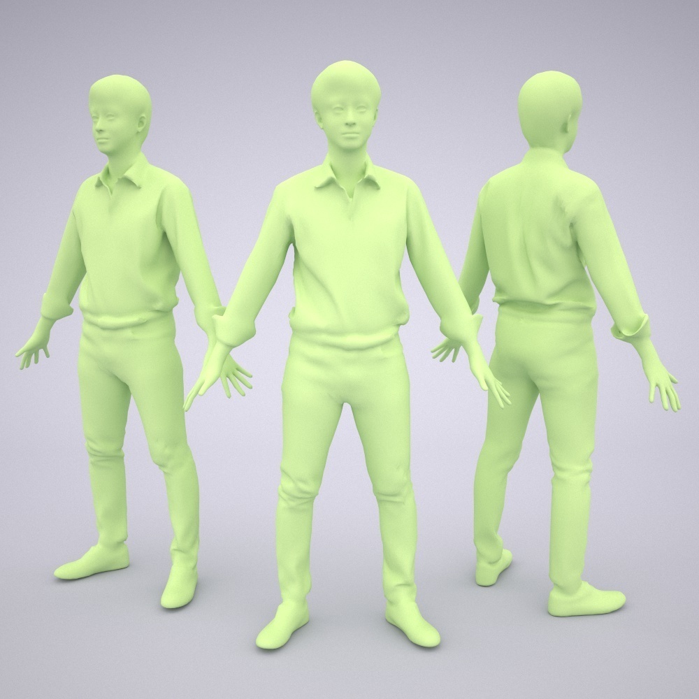 アニメーション付の3D人モデル 110_Sota