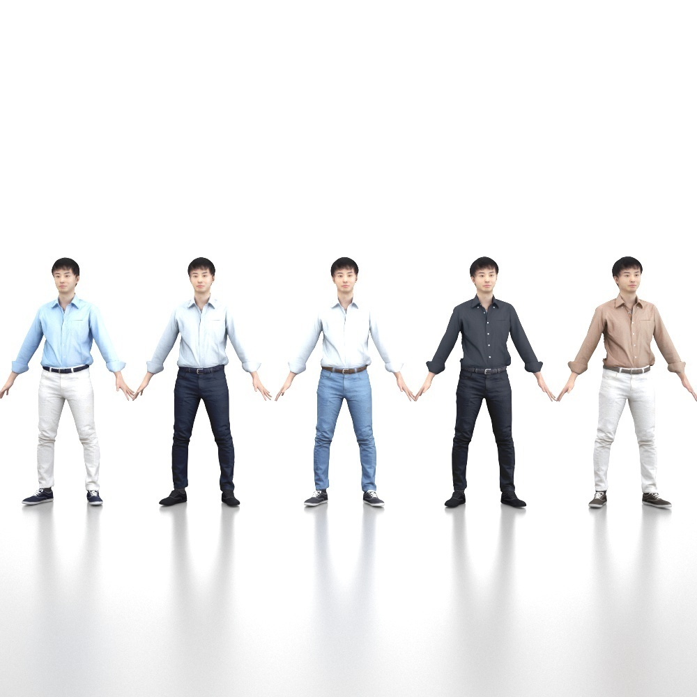 アニメーション付の3D人モデル 110_Sota