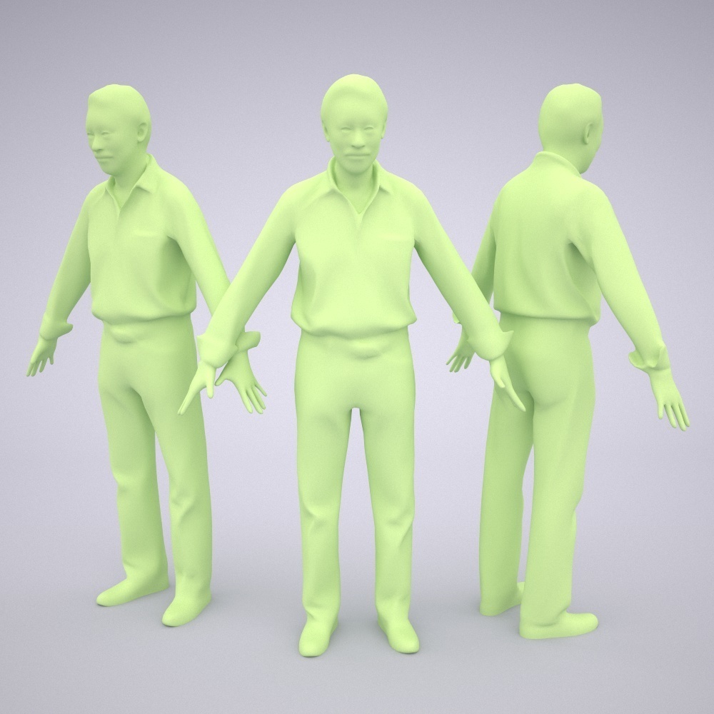 アニメーション付の3D人モデル 042_Ken