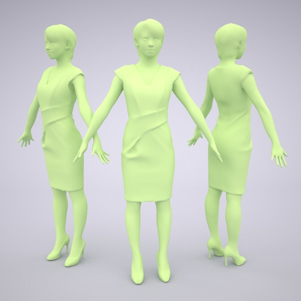 アニメーション付の3D人モデル 024_Haru