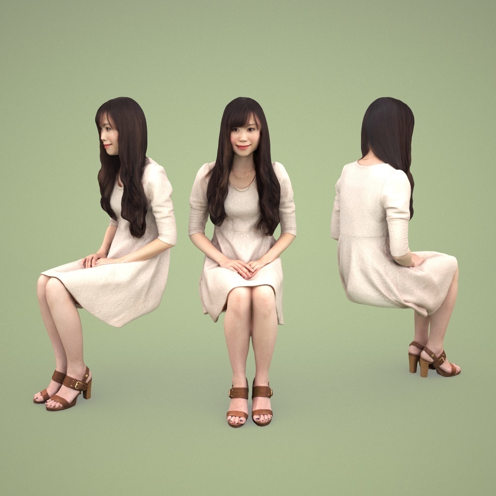 3D人物素材ポーズド 073_Yui