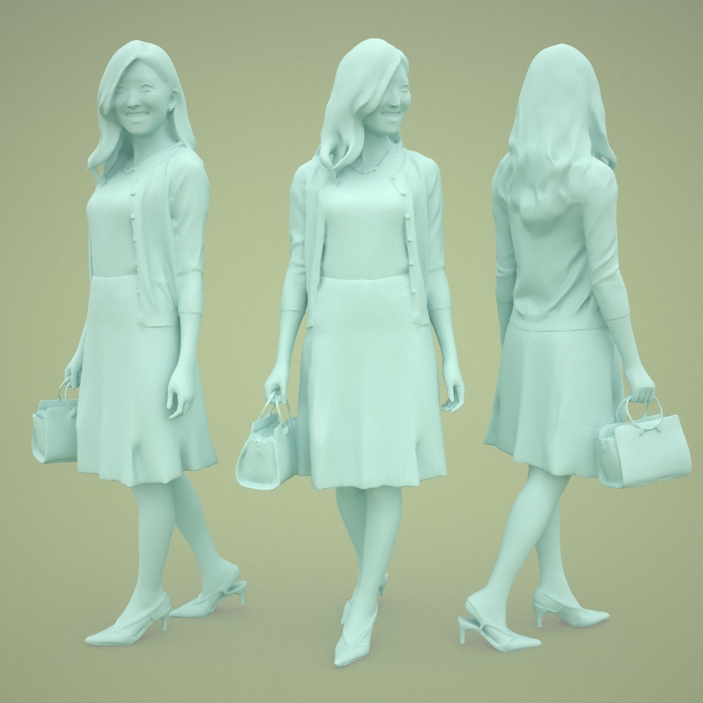 3D人物素材ポーズド 057_Mao