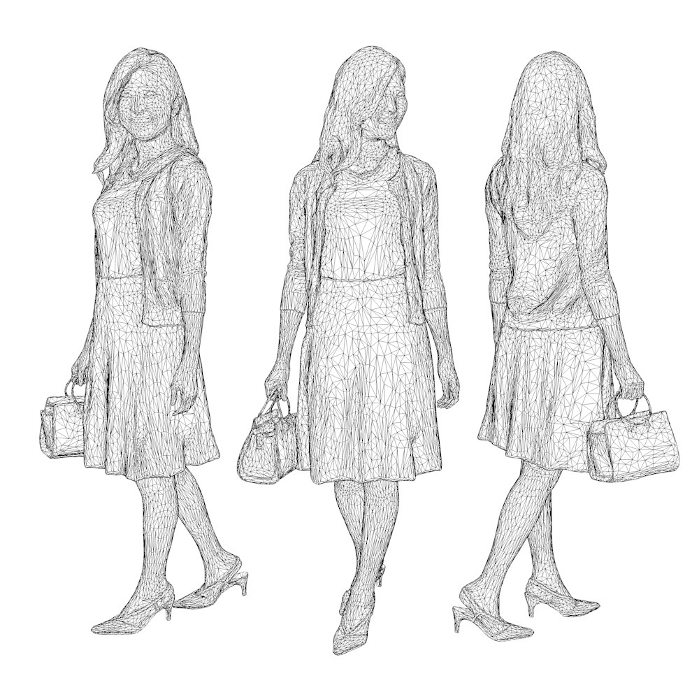 3D人物素材ポーズド 057_Mao