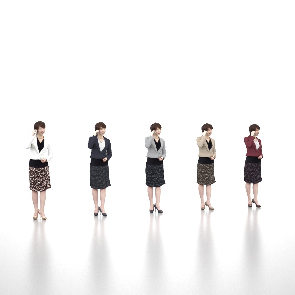 3D人物素材ポーズド 027_Haru