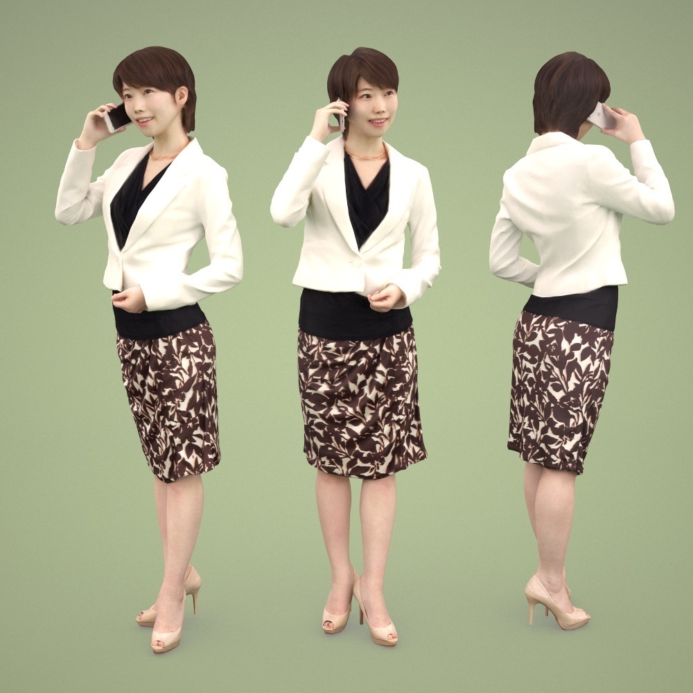 3D人物素材ポーズド 027_Haru