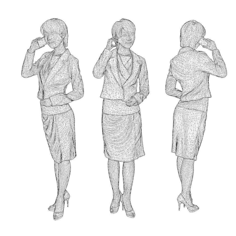 3D人物素材ポーズド 027_Haru