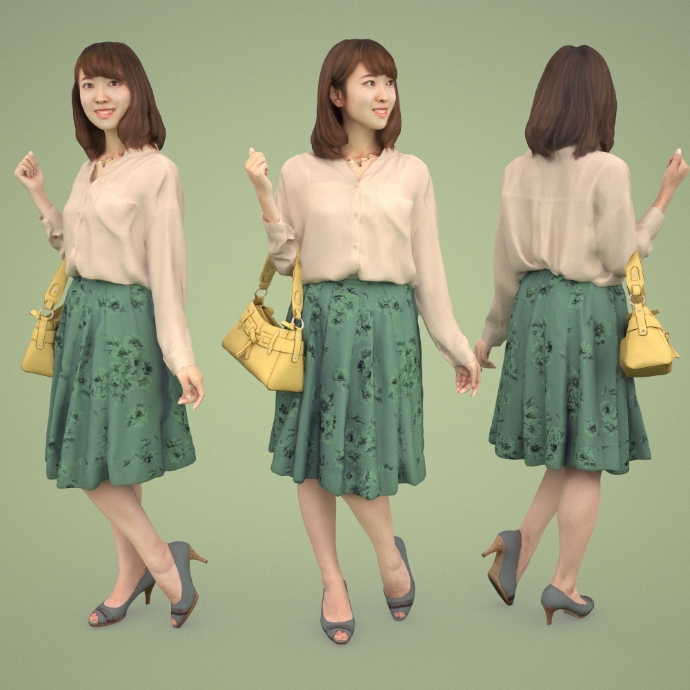 3D人物素材ポーズド 011_Kana