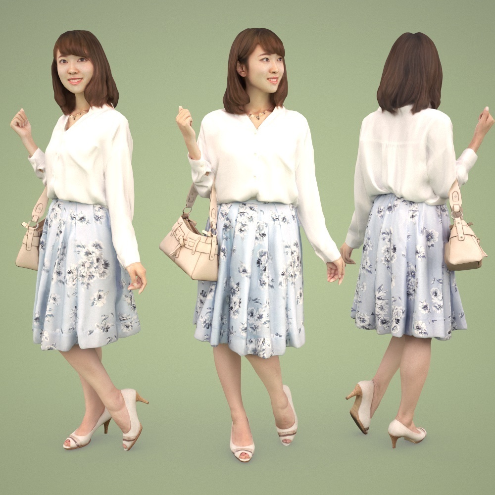 3D人物素材ポーズド 011_Kana