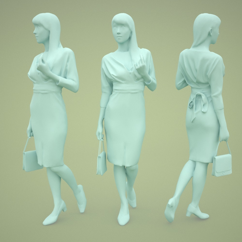 3D人物素材ポーズド 003_Rika