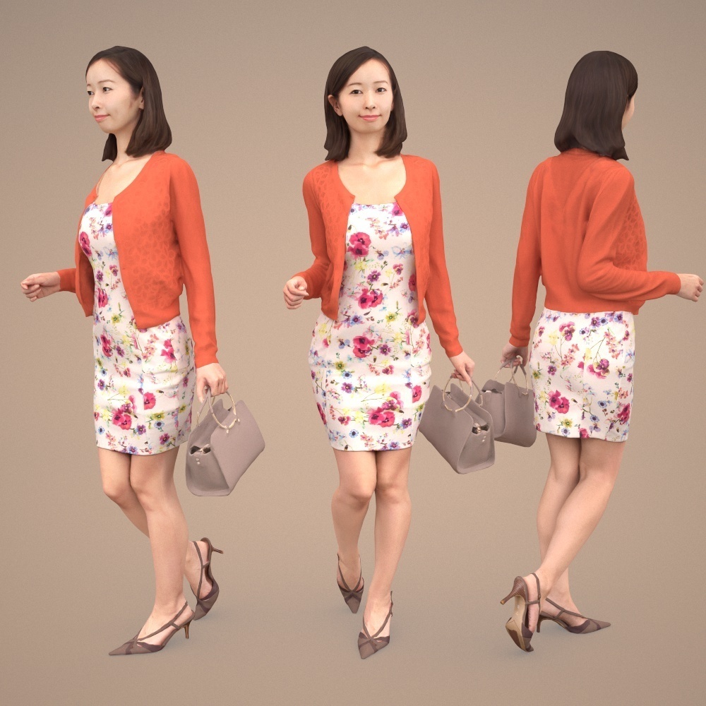 3D人物素材ポーズド 093_Aya