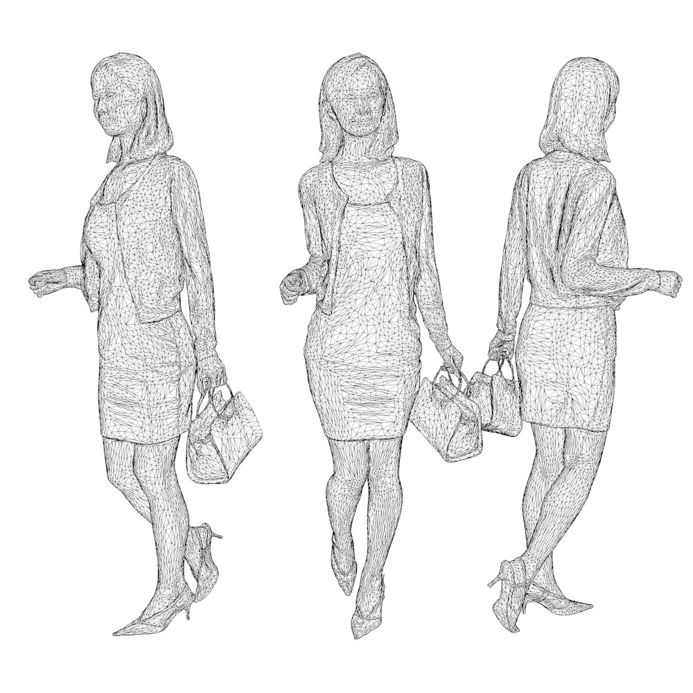 3D人物素材ポーズド 093_Aya