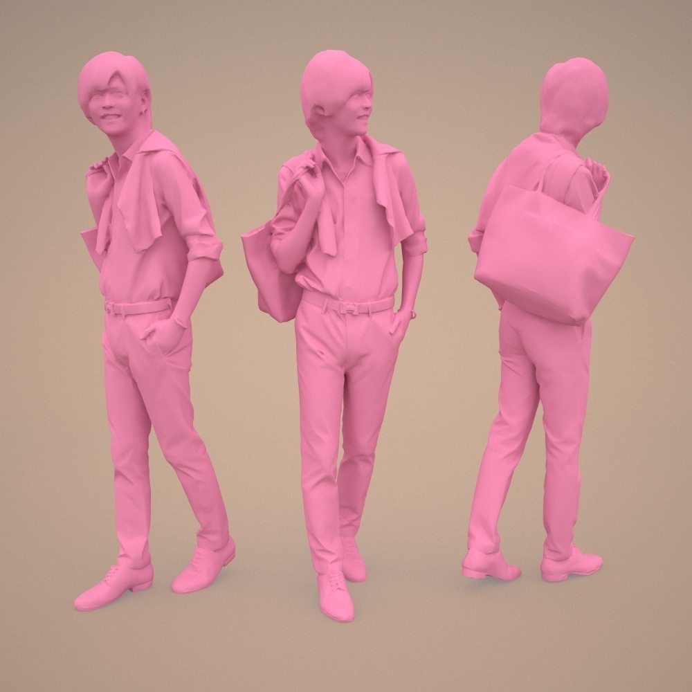 3D人物素材ポーズド 085_Ren