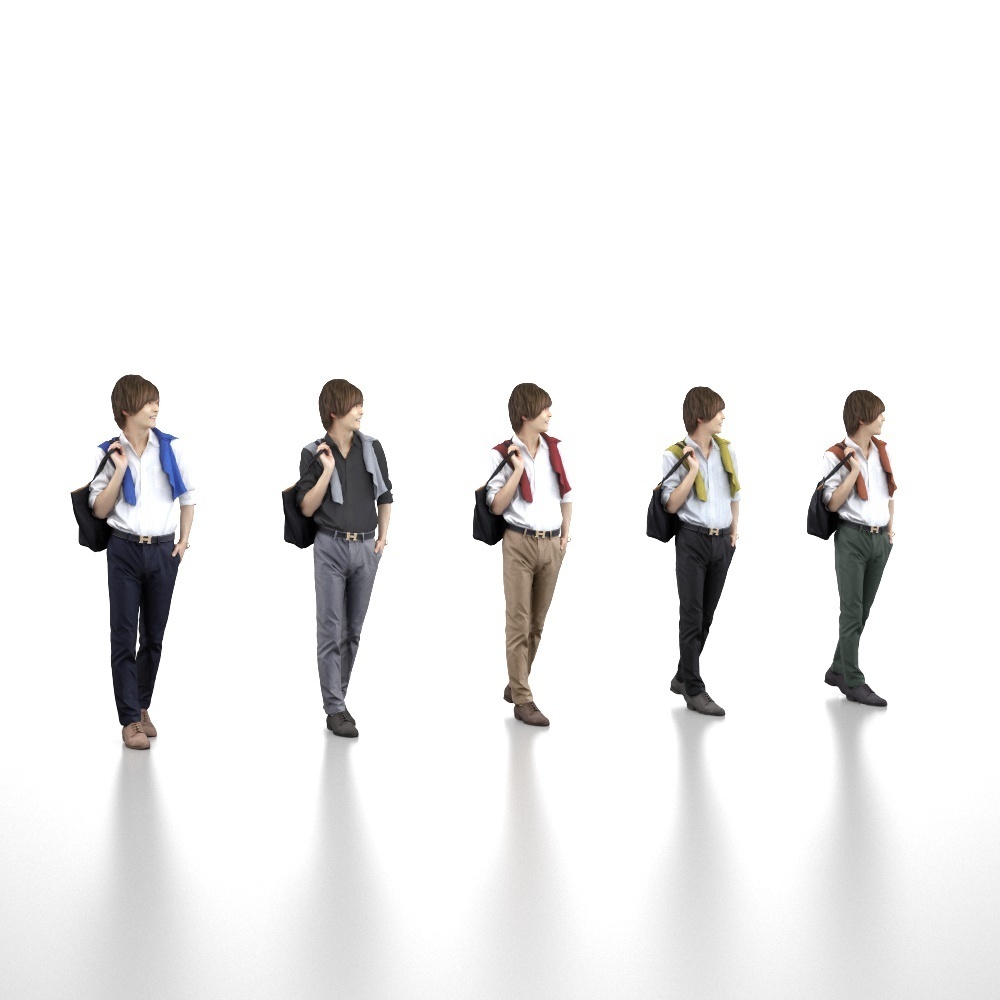 3D人物素材ポーズド 085_Ren