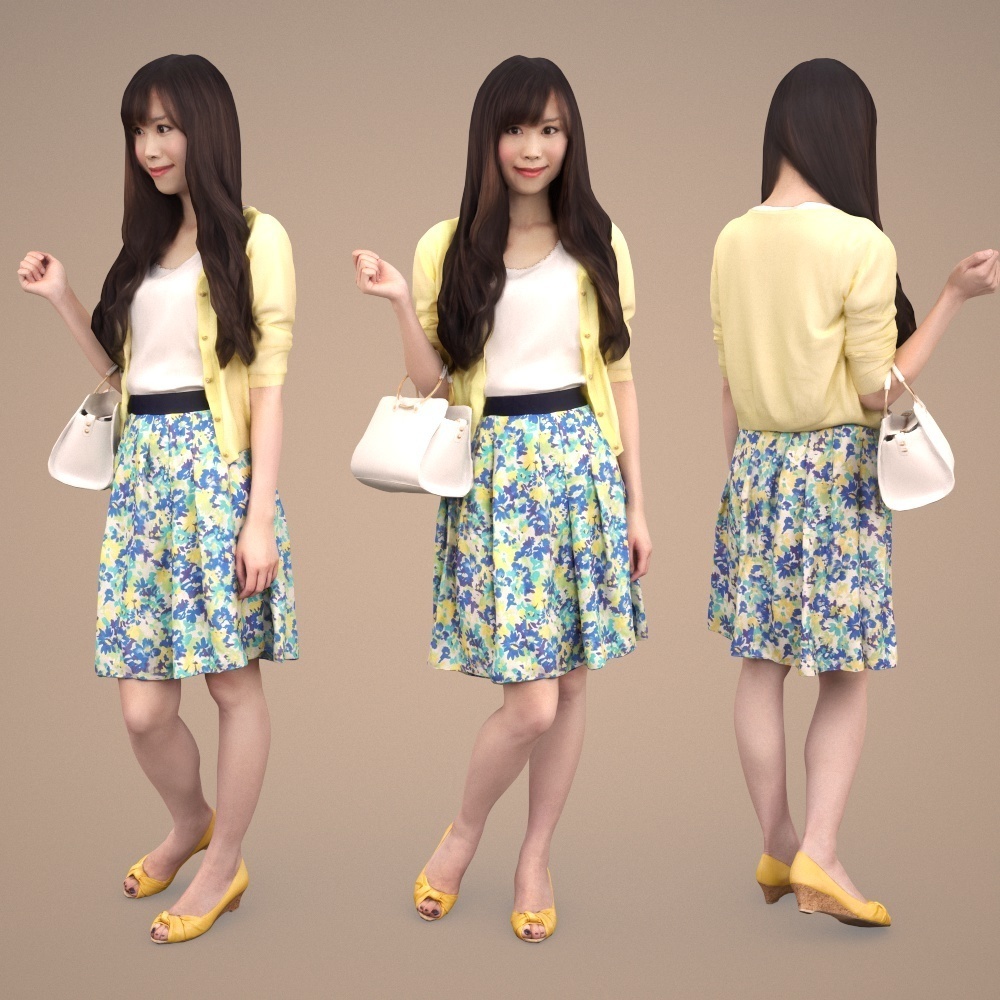 3D人物素材ポーズド 079_Yui