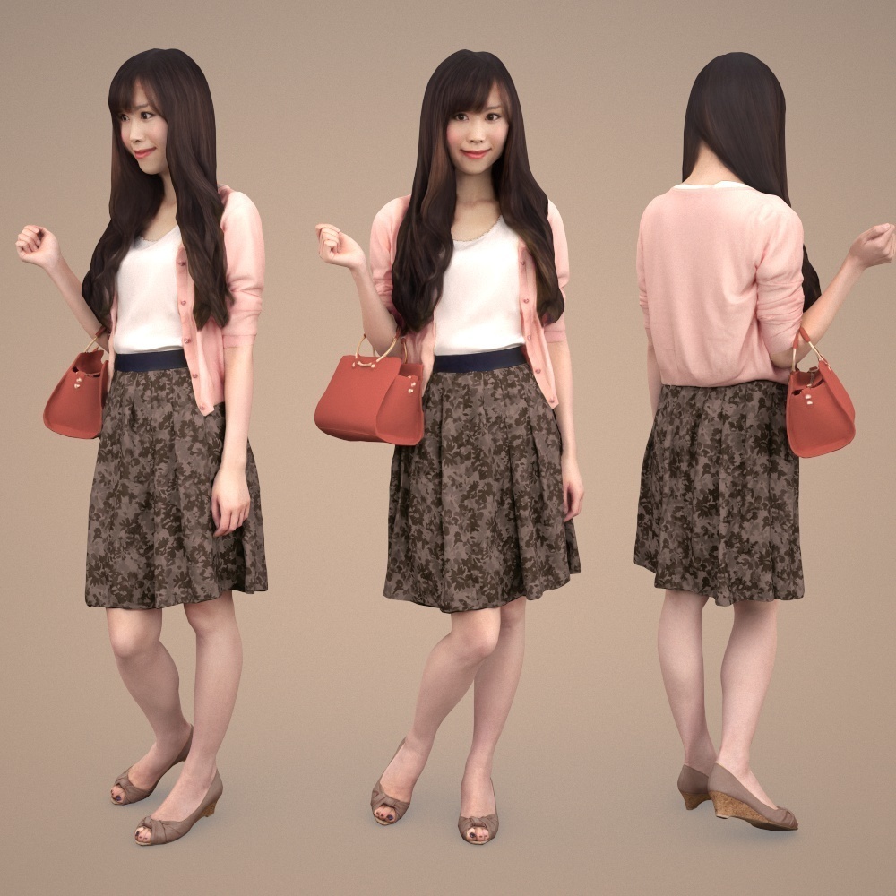 3D人物素材ポーズド 079_Yui