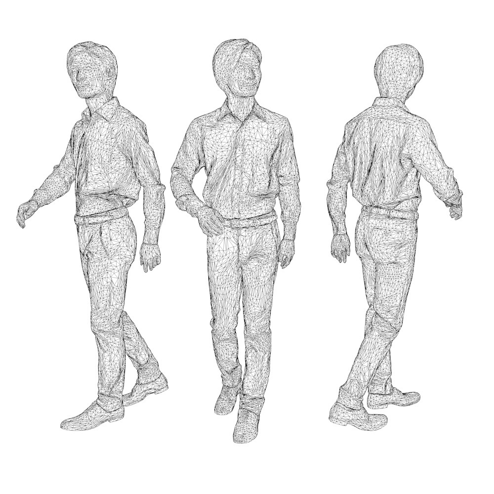 3D人物素材ポーズド 067_Syun