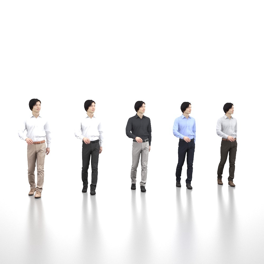 3D人物素材ポーズド 067_Syun