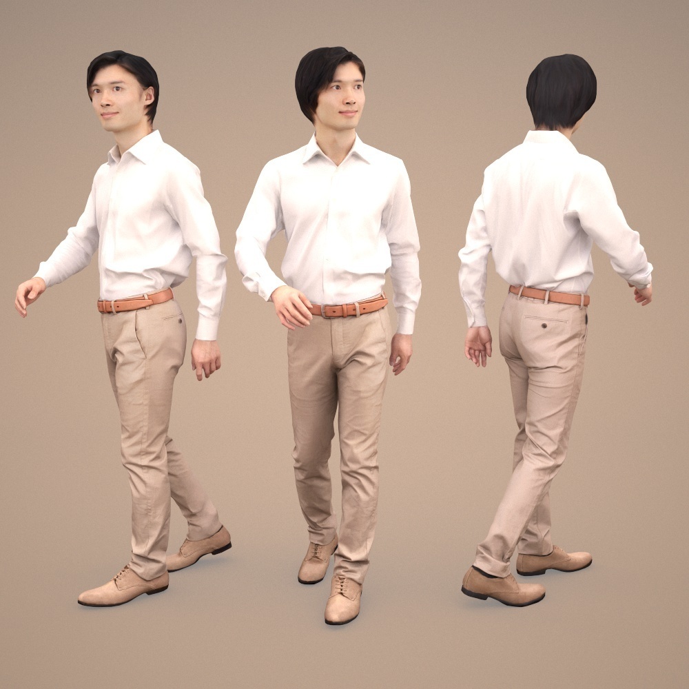 3D人物素材ポーズド 067_Syun