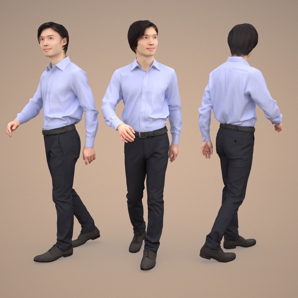 3D人物素材ポーズド 067_Syun