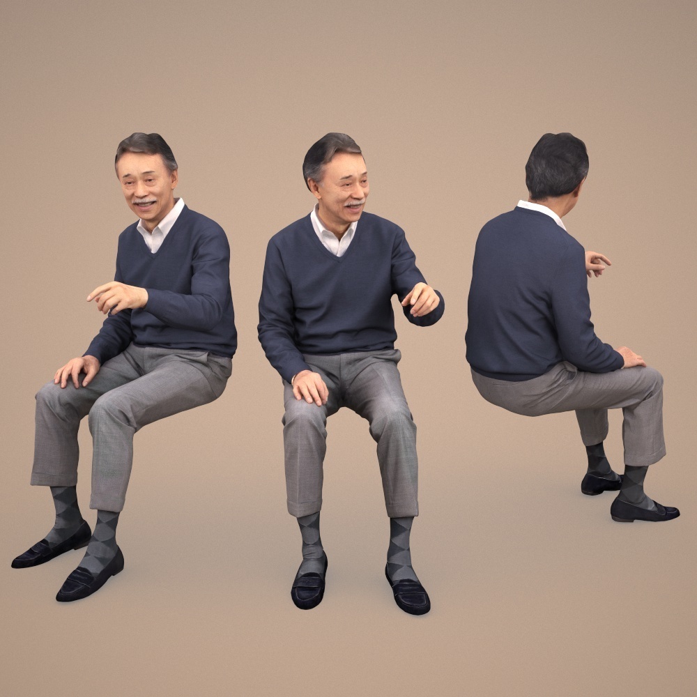 3D人物素材ポーズド 047_Ken
