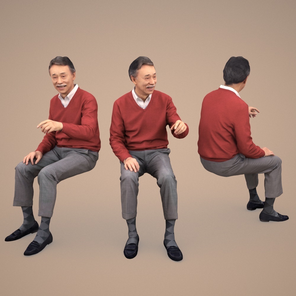 3D人物素材ポーズド 047_Ken