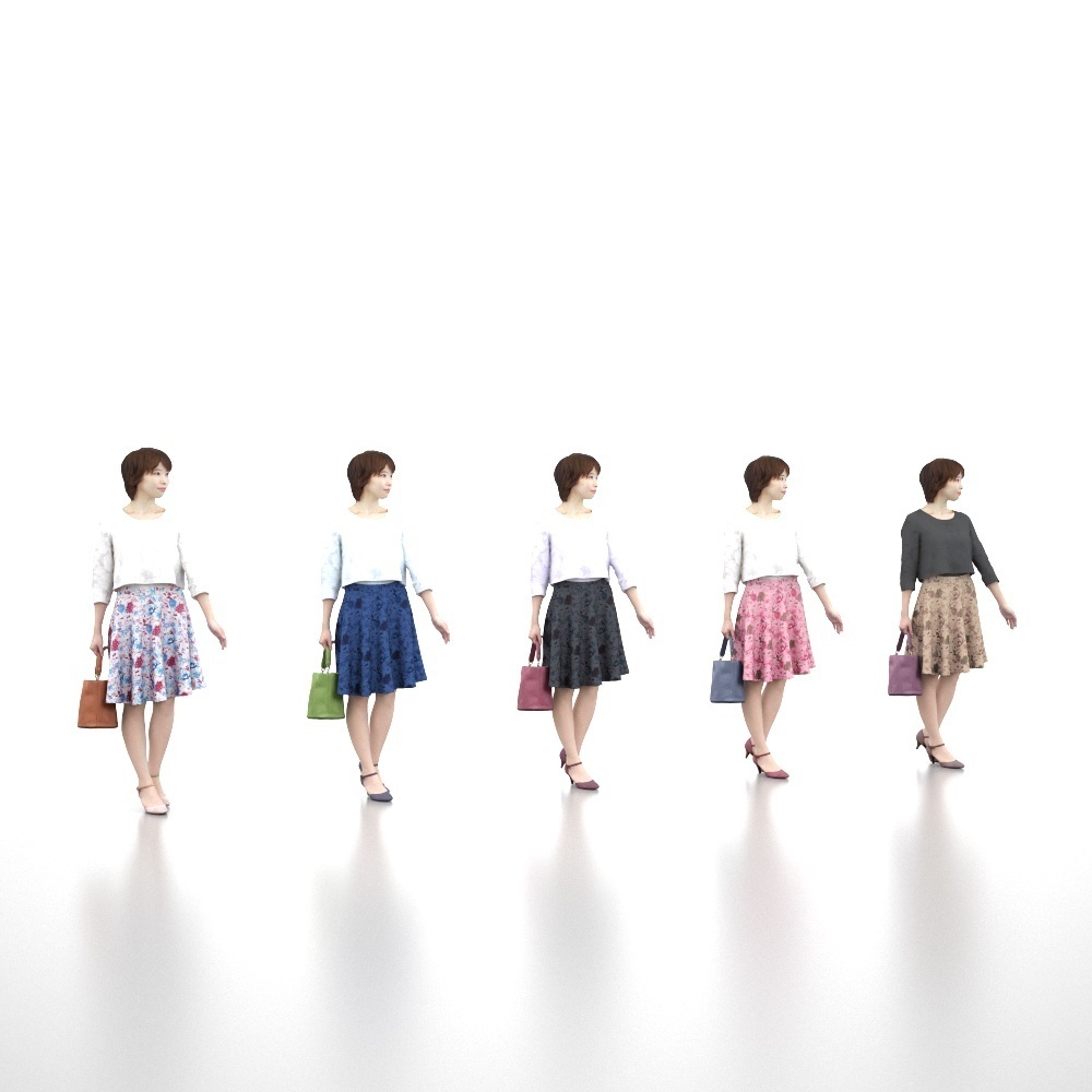 3D人物素材ポーズド 021_Haru