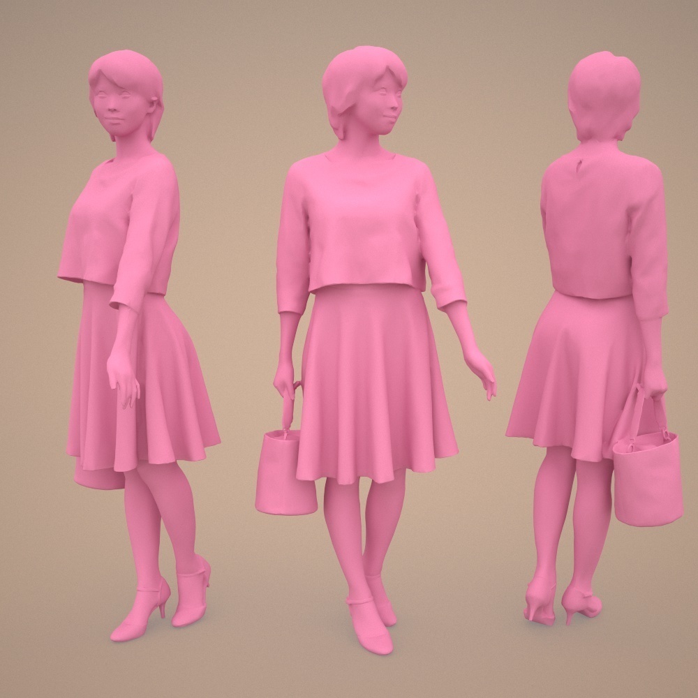 3D人物素材ポーズド 021_Haru