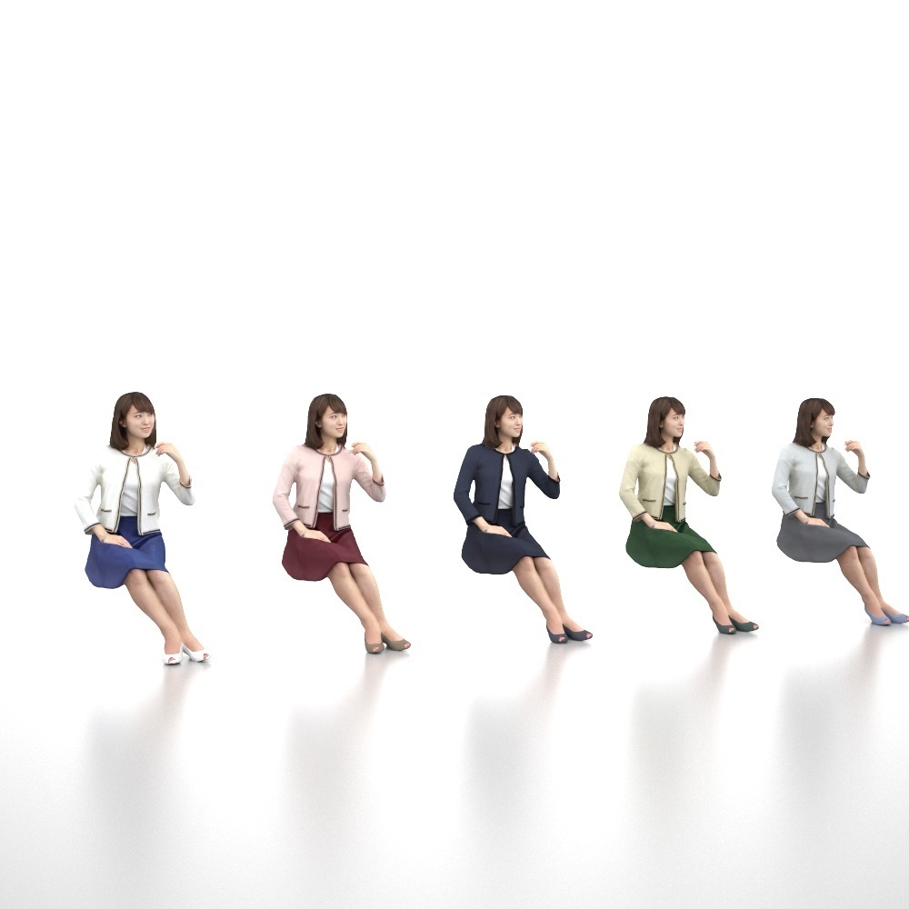 3D人物素材ポーズド 015_Kana