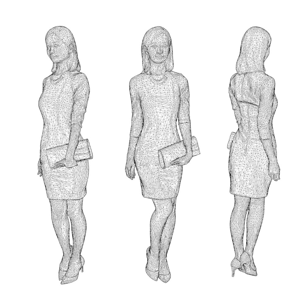 3D人物素材ポーズド 095_Aya