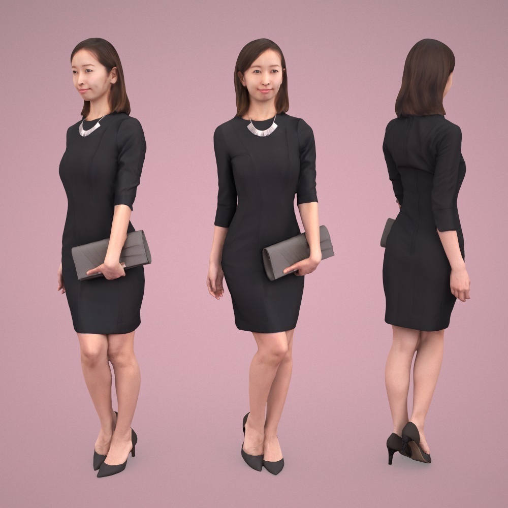 3D人物素材ポーズド 095_Aya