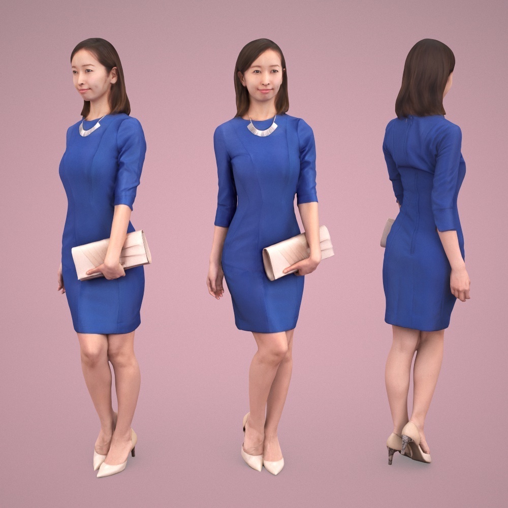 3D人物素材ポーズド 095_Aya